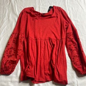 New red long sleeve
